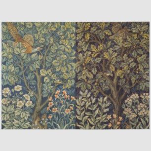 Papier Mousseline William Morris - Pheasant Bird Tree Botanical