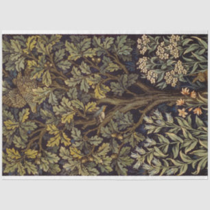 Papier Mousseline William Morris - Pheasant Bird Tree Botanical