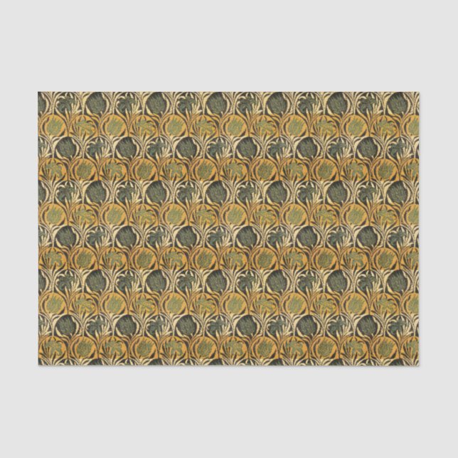 Papier Mousseline William Morris Tulips & Lilies Tapis Classique (Recto)