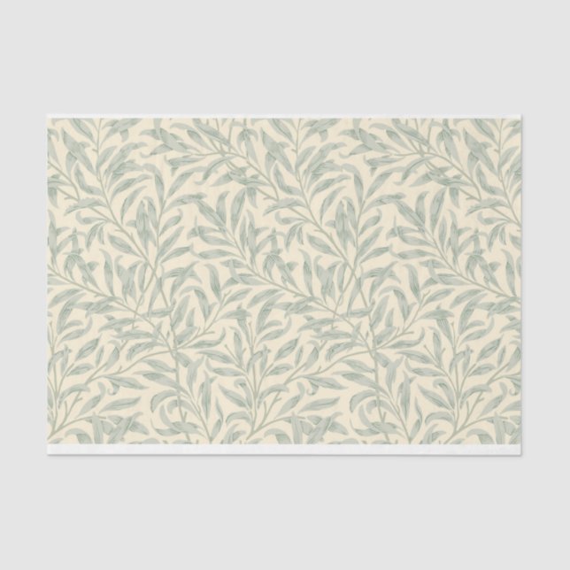 Papier Mousseline William Morris Willow Branches Design (Recto)