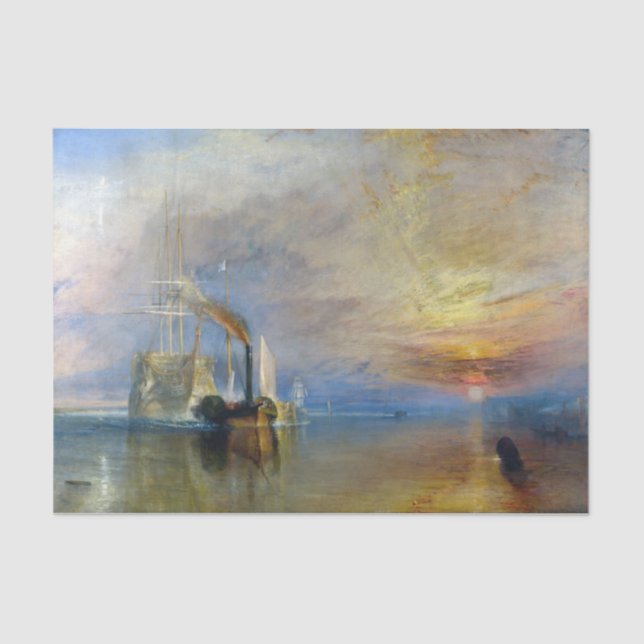 Papier Mousseline William Turner - Le Temeraire de combat (Recto)