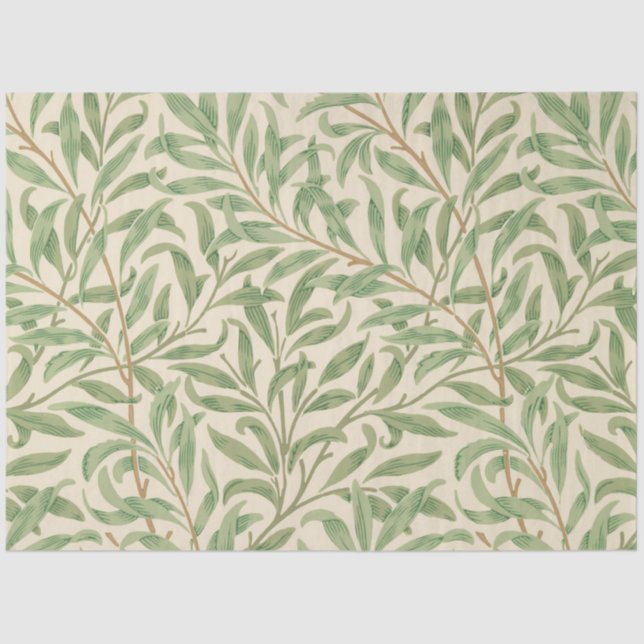 Papier Mousseline Willow Bough (par William Morris) (Recto)