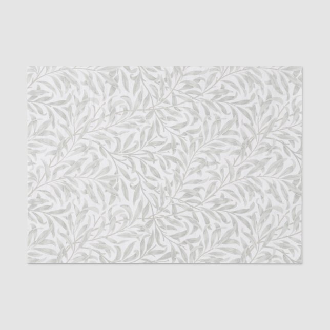 Papier Mousseline Willow de William Morris vert clair (Recto)