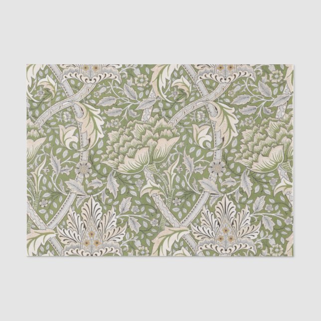Papier Mousseline Windrush Motif (par William Morris) (Recto)