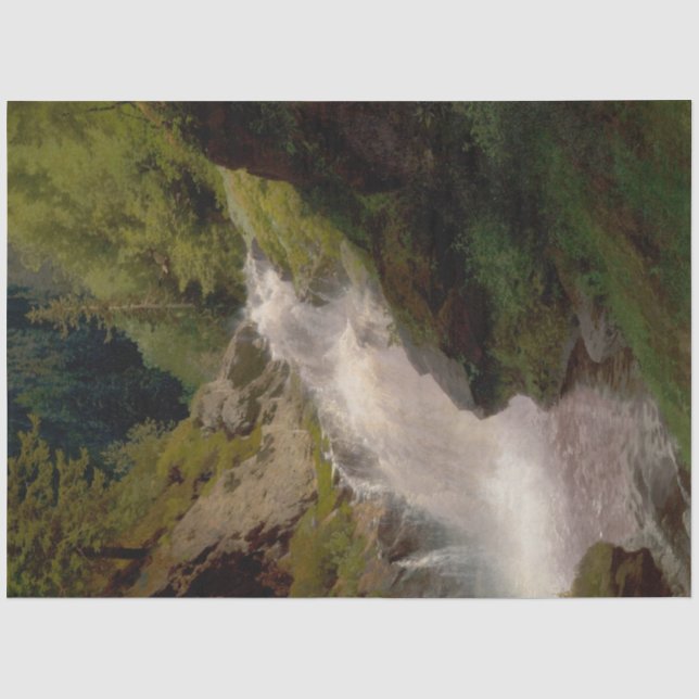 Papier Mousseline Winona Falls (Paysage américain) (par Hermann Herz (Recto)