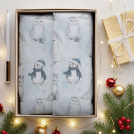 Papier Mousseline Winter Arctic Animals Cute Polar Animals Christmas