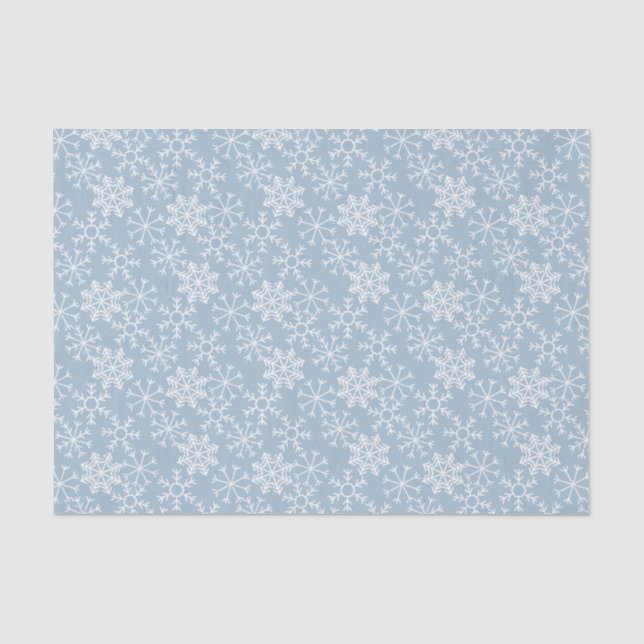 Papier Mousseline Winter SNOWFLAKES sans couture motif + vos idées (Recto)