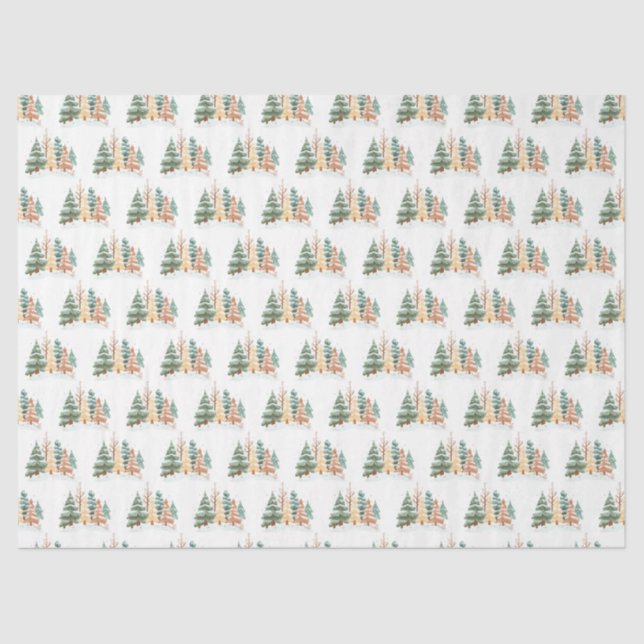 Papier Mousseline Winter Tree background (Recto)