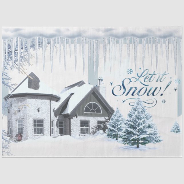 Papier Mousseline Winter Wonderland Design Series 2 (Recto)