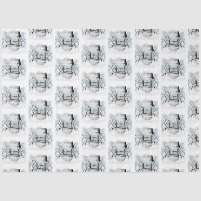 Papier Mousseline Winter Wonderland Design Series 4 (Recto)