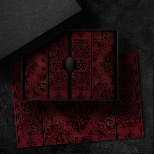 Papier Mousseline Witchery Flourish   Faux Suede Imaginaire Pentacle