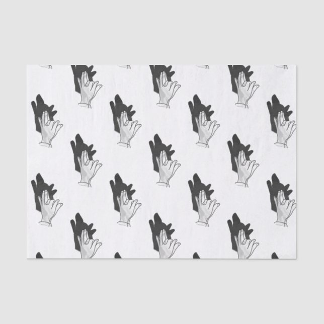 Papier Mousseline Wolf Silhouette (Recto)