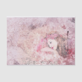 Papier Mousseline Woman Dreams in Shades of Pink Tissue Paper