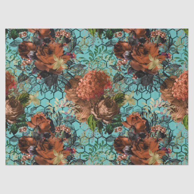 Papier Mousseline Woodland Bee Series Design 23 Tissu Paper (Recto)