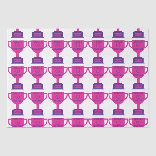Papier Mousseline World Greatest Mother's Day Tissue Paper (Recto)