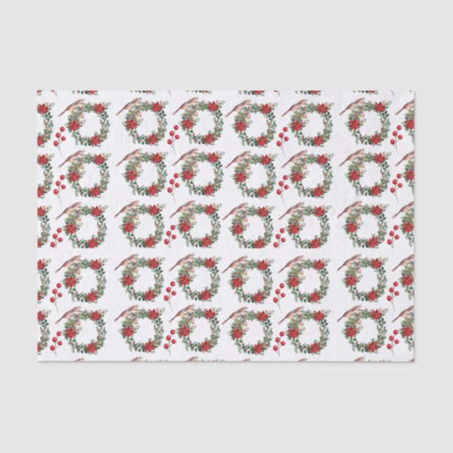 Papier Mousseline Wreath de Noël (Recto)