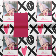 XOXO Photo et Motif de coeur Saint Valentin