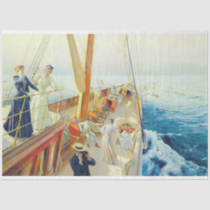 Papier Mousseline Yachting in the Mediterranean (par J.L. Stewart)