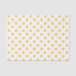 Papier Mousseline Yellow polkadots