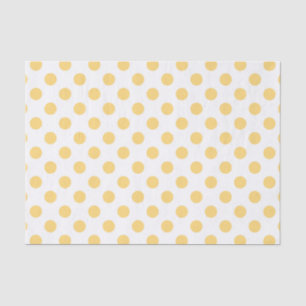Papier Mousseline Yellow polkadots
