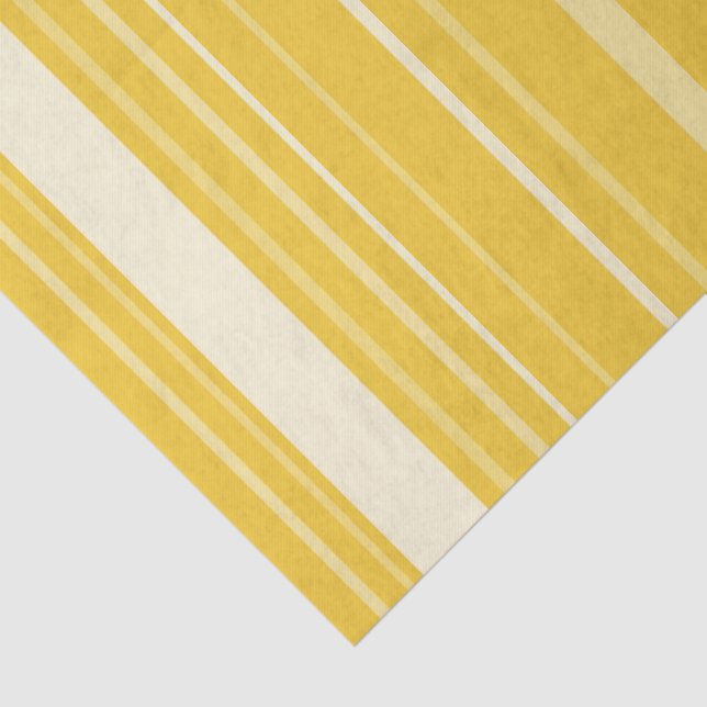 Papier Mousseline Yellow Striped Pattern (Détail)