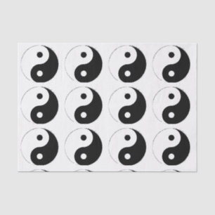 Papier Mousseline Ying Yang emballage cadeau Tissu