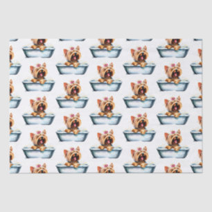 Papier Mousseline Yorkie Dog