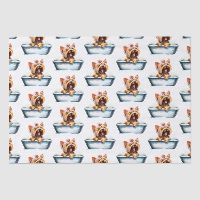 Papier Mousseline Yorkie Dog (Recto)