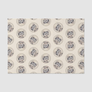 Papier Mousseline Yorkshire Terrier Puppy Peinture Chien original