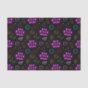 Papier Mousseline You Rock Mom Gemstone Motif