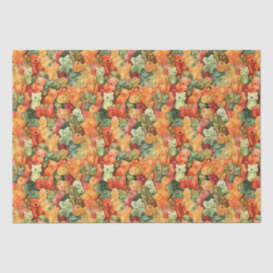 Papier Mousseline Yummy Aquarelle Gummy Oear Motif