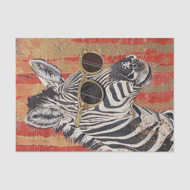 Papier Mousseline Zebra Extravaganza16 (Recto)