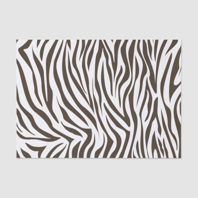 Papier Mousseline Zèbre de safari de kola (Recto)