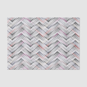 Papier Mousseline Zigzag, géométrique, gris, lilas, rose, noir, band