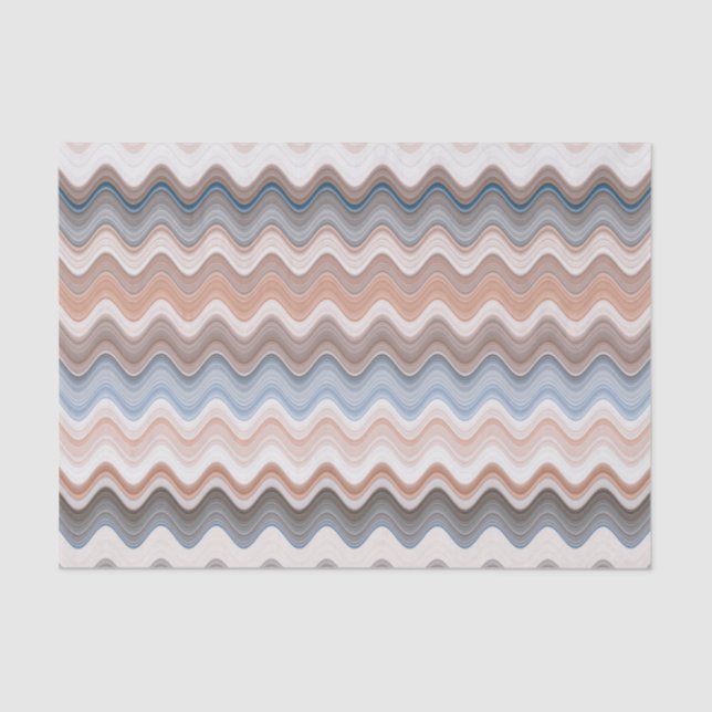 Papier Mousseline Zigzag Multicolor Motif (Recto)