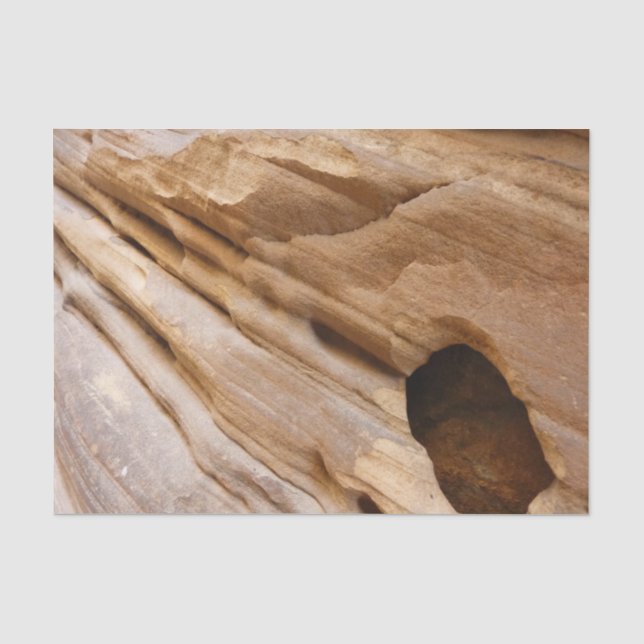 Papier Mousseline Zion Canyon Mur I Abstrait Nature Photographie (Recto)