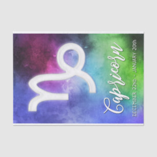 Papier Mousseline Zodiac : Dates de Capricorne