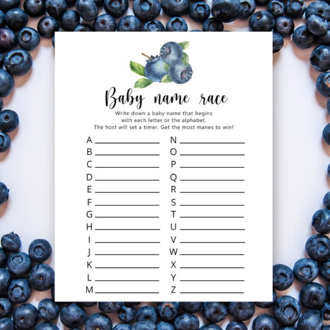 Papier Mûre - Jeu de course de noms de bébé (Créateur téléchargé)