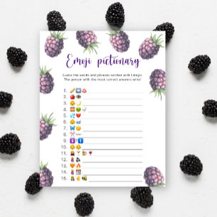 Papier Mûre - jeu de pictionnaire d'émoticônes pour baby 