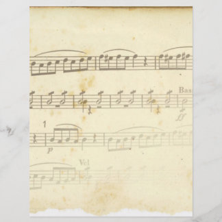 Papier Musique Antique Sheet