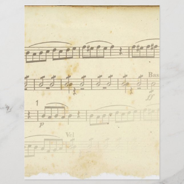 Papier Musique Antique Sheet (Devant)