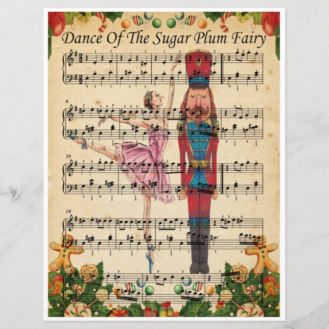Papier Musique Art-Dance De La Fée De Sugarplum (Devant)