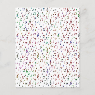 Papier Musique colorée