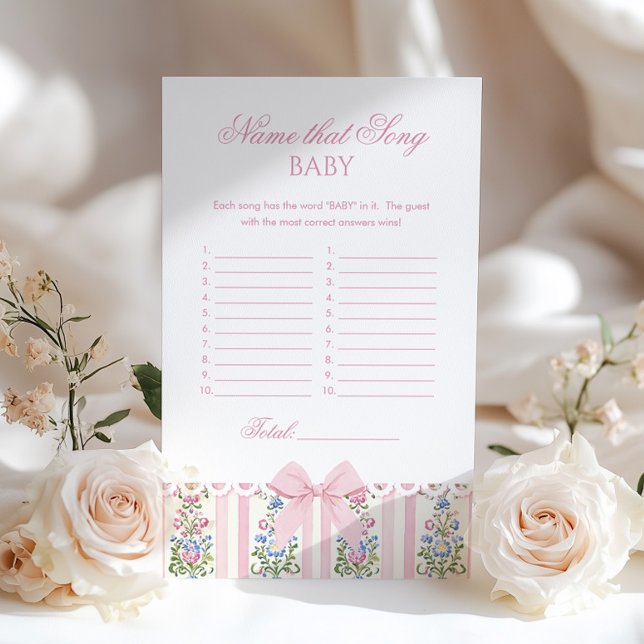 Papier Name That Song Baby Love Shack Baby Coquette game (Créateur téléchargé)