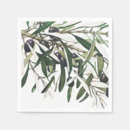 PAPIER NAPKIN : CHRISTMAS : OLIVENBRANCH SERVIETTE