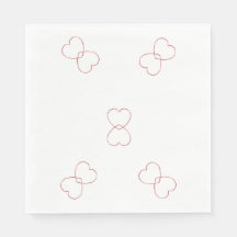 Papier Napkin - Drahtstifte