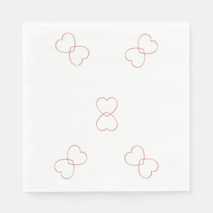 Papier Napkin - Drahtstifte Serviette