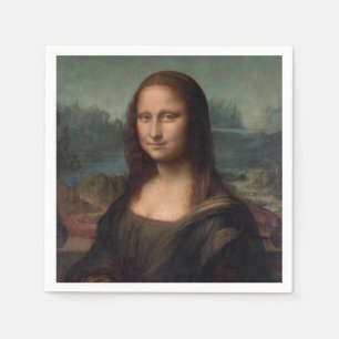 PAPIER NAPKIN : LEONARDO DA VINCI : DIE MONA LISA SERVIETTE