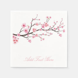 PAPIER NAPKIN: SAKURA-BLUMENTE SERVIETTE