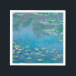 PAPIER NAPKIN: "WASSERLILIEN NACH MONET" SERVIETTE<br><div class="desc">"WASSERLILIEN" VON CLAUDE MONET</div>